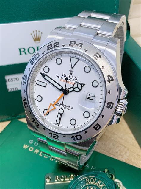 rolex explorer 2 42mm white or black|rolex explorer ii size 40mm vs 42mm.